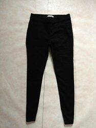 Стильные черные джинсы джеггинсы скинни с высокой талией Denim co, 14 pазм.