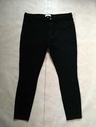 Брендовые черные джинсы скинни с высокой талией Only, 20 размер. 