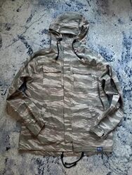 Брендовая мужская удлиненная куртка парка камуфляж H&M, L размер.