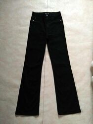 Брендовые черные джинсы палаццо клеш с высокой талией Cubus, 36 размер. 