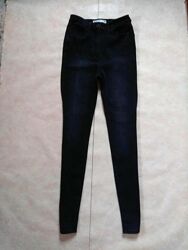 Брендовые черные джинсы скинни с высокой талией на высокий рост Next, 10 р.