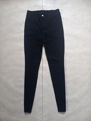 Брендовые черные утягивающие штаны скинни с высокой талией Shein, 12 размер