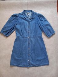 Брендовое джинсовое платье H&M, L размера. 