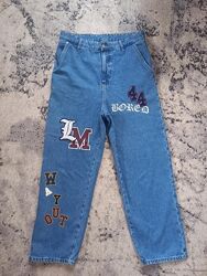 Мужские брендовые джинсы мом багги Bershka, 34 размер. 