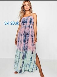 Платье сарафан Boohoo в стиле тай дай 20uk 3xl
