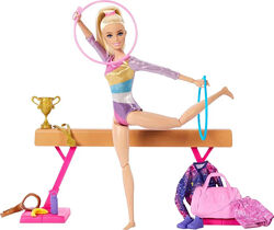Лялька Барбі Блондинка гімнастка Barbie You Сan Be Gymnastics Blonde