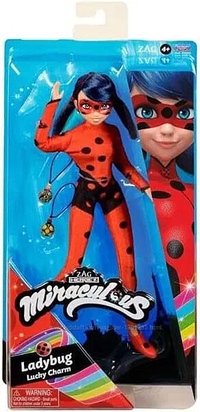 Лялька Miraculous Ladybug and Cat Noir/ Леді Баг із талісманами вдачі