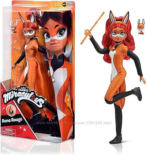 Лялька Miraculous Леді Баг і Суперкіт S2 Рена Руж -Лисиця, 26 см