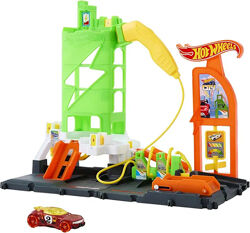 Трек Hot Wheels City Super Recharge Fuel Station Заправна Станція