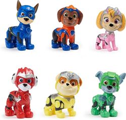Набір Paw Patrol і 6 фігурок Щенячий патруль Могутні цуценята Мегакіно