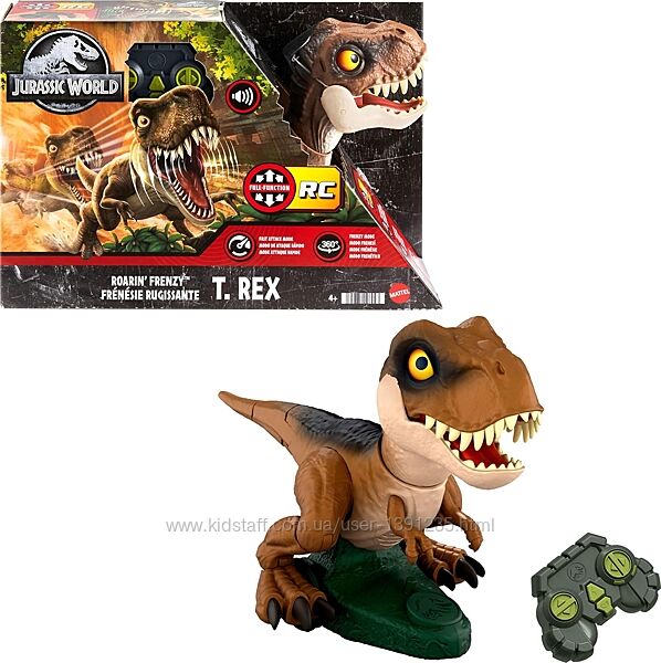 Тиранозавр Рекс На Пульті з Jurassic World Roarin Frenzy T Rex HTP60