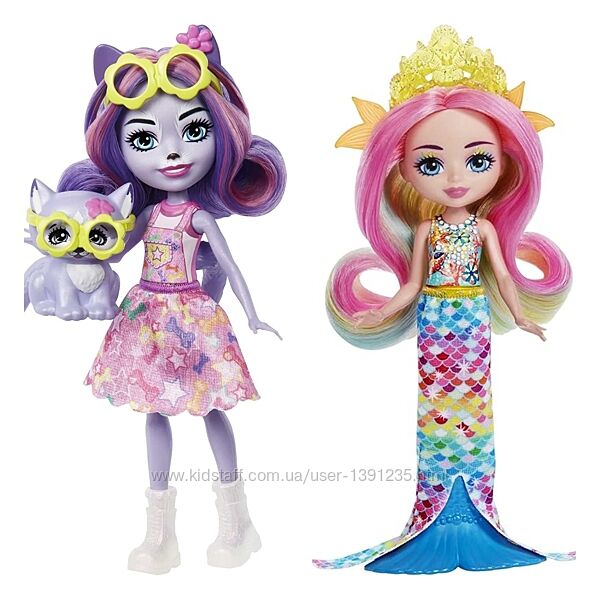 Лялька Enchantimals Хаскі Хадлей та Райдужна рибка Радія