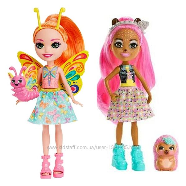 Лялька Enchantimals City  МетеликБеліс і  Їжачок Хінслі з вихованцем