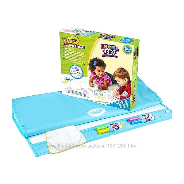 Багаторазовий Килимок для малювання Crayola Mini Kids з фломастерами