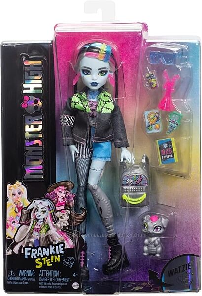 Лялька Монстер Хай Френкі Штейн з вихованцем Monster High Frankie Stein 