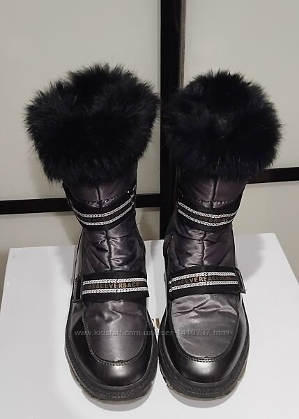 Зимние сапоги на меху Versace, р.34,35