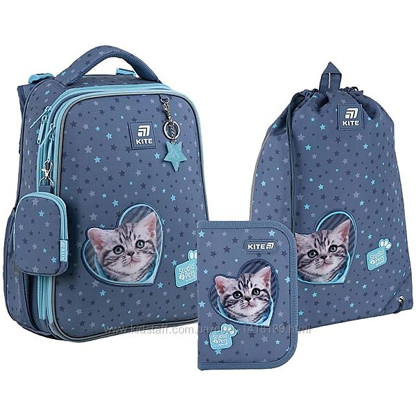 New. Шкільний набір Kite Education Studio Pets SET SP25-531M для дівчинки