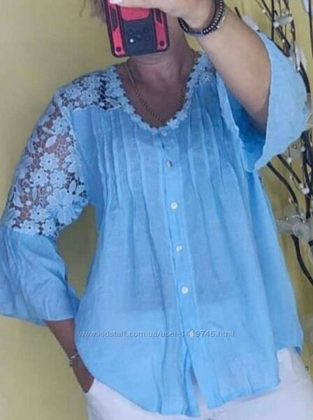 Нова тоненька, легенька блузка-туніка, 50-52рр