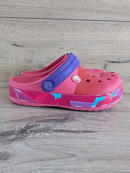 Шлепанцы клоги Крокс Crocs J1 30-31 размер 20 см омбре
