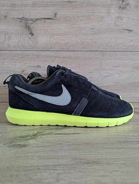 Кроссовки б/у Найк Nike Roshe Run NM Silver Wing 45 р 29 см замша