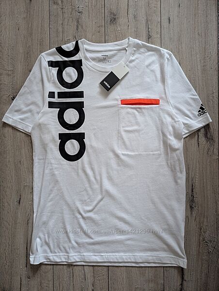Новая хлопковая футболка Adidas Majica с карманом размер М