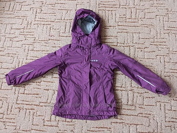 Демісезонна куртка на дівчинку 5-7 років з світловідбивними елементами