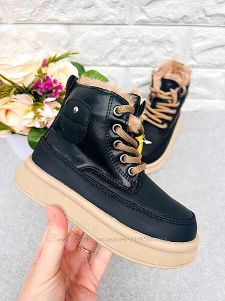 Гарні зимові чобітки черевики зимние ботинки Clibee