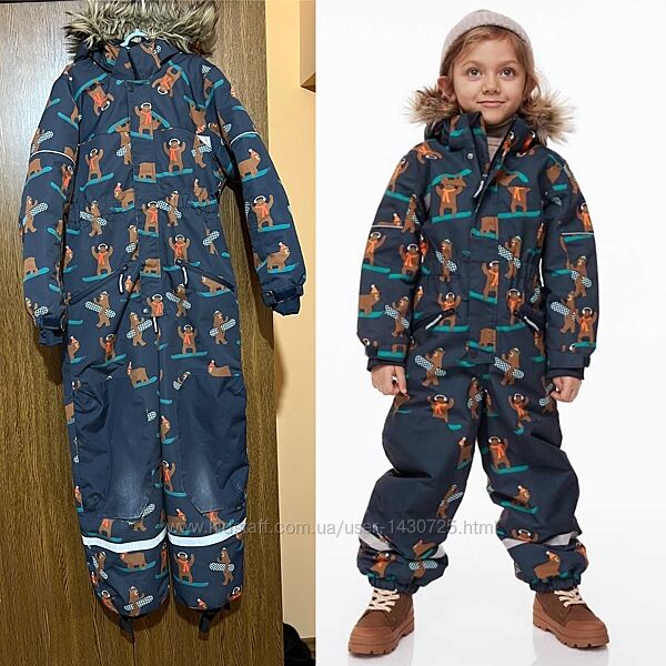 Комбінезон H&M 134-140 см 8-10 років зимовий термо теплий лижний 