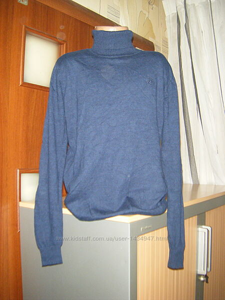 Водолазка синяя с длинным рукавом на 12-13 лет, рост 146-152 см