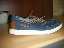 Джинсовые мокасины на шнурках, 22 см, 35 / 36 размер