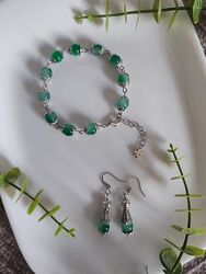 Комплект прикрас сережки і браслет