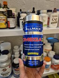 ALLMAX, омега-3, сверхчистый рыбий жир из холодноводной рыбы, 180 к.