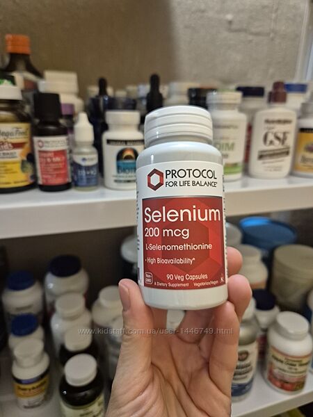 Protocol for Life Balance, Селен, 200 мкг, 90 растительных капсул