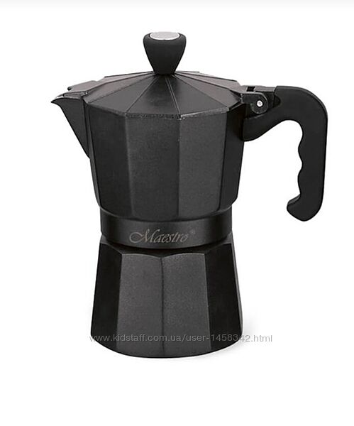 Кавоварка Maestro Espresso Moka MR-1666-9 Чорна