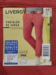 Хлопковые мужские брюки чино штаны Chinos от Livergy Германия