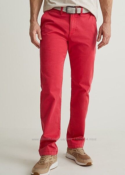 Хлопковые мужские брюки чино штаны Chinos от Livergy Германия