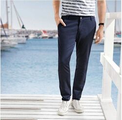 Хлопковые мужские брюки чино штаны Chinos от Livergy Германия