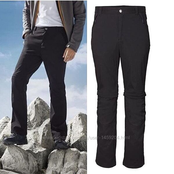 Мужские треккинговые брюки трансформеры, туристические штаны шорты Crivit Г