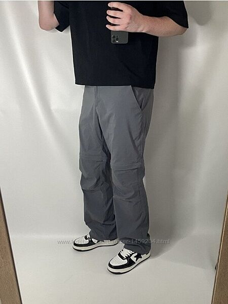 Мужские треккинговые брюки трансформеры, спортивные туристические штаны шор