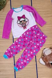 Пижама теплая для девочки 5-6лет