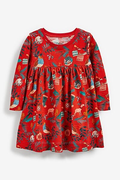 Чудова різдвяна сукня Next для дівчинки 3-4 років, 104 см