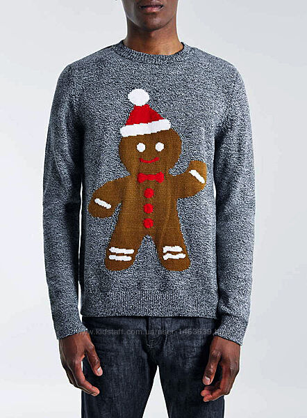 Чоловічий різдвяний/зимовий светр Topman, XS/S