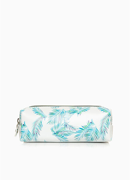 Жіноча біла косметичка принт