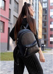 Рюкзак шкіра еко LSH чорний