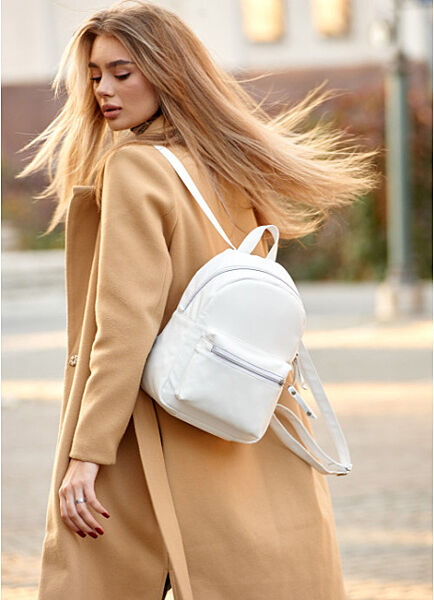 Рюкзак шкіра еко MSOe білий