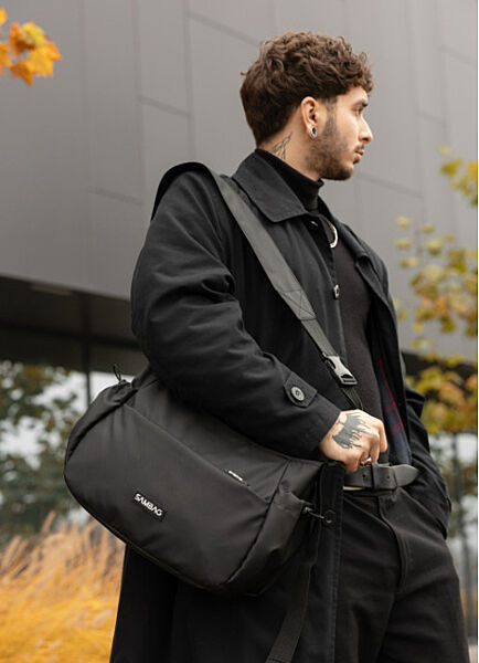 Чоловіча сумка для макбук чорна