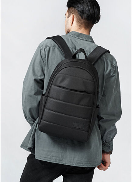 Рюкзак чоловічий чорний тканевий
