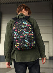 Рюкзак тканевий з принтом ABSTRACT