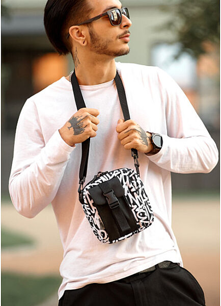 Чоловіча сумка месенджер принт Graphity
