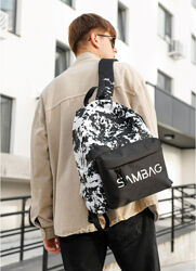 Чоловічий рюкзак тканевий з принтом split